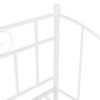 Estructura de sofá cama de metal blanco 90x200 cm de vidaXL, Camas y somieres - Ref: Foro24-324774, Precio: 157,01 €, Descuen...