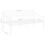 Estructura de sofá cama de metal blanco 90x200 cm de vidaXL, Camas y somieres - Ref: Foro24-324774, Precio: 157,01 €, Descuen...