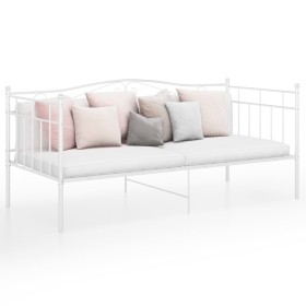 White metal sofa bed structure 90x200 cm by vidaXL, Beds and slatted bases - Ref: Foro24-324780, Price: 140,95 €, Discount: %