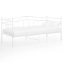 Estructura de sofá cama metal blanco 90x200 cm de vidaXL, Camas y somieres - Ref: Foro24-324780, Precio: 144,70 €, Descuento: %