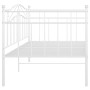 Estructura de sofá cama metal blanco 90x200 cm de vidaXL, Camas y somieres - Ref: Foro24-324780, Precio: 144,70 €, Descuento: %