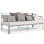 Estructura de sofá cama extraíble de metal gris 90x200 cm de vidaXL, Camas y somieres - Ref: Foro24-324766, Precio: 170,03 €,...