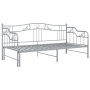 Estructura de sofá cama extraíble de metal gris 90x200 cm de vidaXL, Camas y somieres - Ref: Foro24-324766, Precio: 170,03 €,...