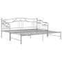 Estructura de sofá cama extraíble de metal gris 90x200 cm de vidaXL, Camas y somieres - Ref: Foro24-324766, Precio: 170,03 €,...