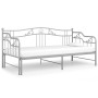 Estructura de sofá cama extraíble de metal gris 90x200 cm de vidaXL, Camas y somieres - Ref: Foro24-324766, Precio: 170,03 €,...