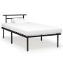 Estructura de cama de metal negro 100x200 cm de vidaXL, Camas y somieres - Ref: Foro24-324823, Precio: 105,71 €, Descuento: %