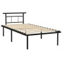 Estructura de cama de metal negro 100x200 cm de vidaXL, Camas y somieres - Ref: Foro24-324823, Precio: 105,71 €, Descuento: %