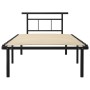 Estructura de cama de metal negro 100x200 cm de vidaXL, Camas y somieres - Ref: Foro24-324823, Precio: 105,71 €, Descuento: %