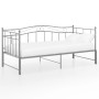 Estructura de sofá cama extraíble de metal gris 90x200 cm de vidaXL, Camas y somieres - Ref: Foro24-324784, Precio: 160,07 €,...