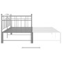 Estructura de sofá cama extraíble de metal gris 90x200 cm de vidaXL, Camas y somieres - Ref: Foro24-324784, Precio: 160,07 €,...