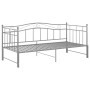 Estructura de sofá cama extraíble de metal gris 90x200 cm de vidaXL, Camas y somieres - Ref: Foro24-324784, Precio: 160,07 €,...