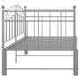 Estructura de sofá cama extraíble de metal gris 90x200 cm de vidaXL, Camas y somieres - Ref: Foro24-324784, Precio: 160,07 €,...