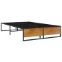 Estructura de cama de metal negra 120x200 cm de vidaXL, Camas y somieres - Ref: Foro24-324815, Precio: 107,70 €, Descuento: %