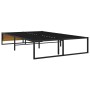 Estructura de cama de metal negra 120x200 cm de vidaXL, Camas y somieres - Ref: Foro24-324815, Precio: 107,70 €, Descuento: %