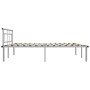 Gray metal bed frame 180x200 cm by vidaXL, Beds and slatted bases - Ref: Foro24-324837, Price: 120,50 €, Discount: %