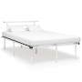 Estructura de cama de metal blanco 120x200 cm de vidaXL, Camas y somieres - Ref: Foro24-324827, Precio: 83,42 €, Descuento: %