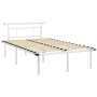 Estructura de cama de metal blanco 120x200 cm de vidaXL, Camas y somieres - Ref: Foro24-324827, Precio: 83,42 €, Descuento: %