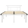 Estructura de cama de metal blanco 120x200 cm de vidaXL, Camas y somieres - Ref: Foro24-324827, Precio: 83,42 €, Descuento: %