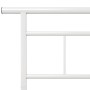 Estructura de cama de metal blanco 120x200 cm de vidaXL, Camas y somieres - Ref: Foro24-324827, Precio: 83,42 €, Descuento: %