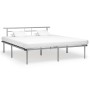 Gray metal bed frame 200x200 cm by vidaXL, Beds and slatted bases - Ref: Foro24-324840, Price: 139,99 €, Discount: %