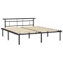 Black metal bed frame 180x200 cm by vidaXL, Beds and slatted bases - Ref: Foro24-324835, Price: 119,16 €, Discount: %