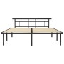 Black metal bed frame 180x200 cm by vidaXL, Beds and slatted bases - Ref: Foro24-324835, Price: 119,16 €, Discount: %