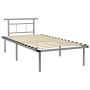 Estructura de cama de metal gris 100x200 cm de vidaXL, Camas y somieres - Ref: Foro24-324825, Precio: 100,05 €, Descuento: %