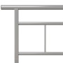 Estructura de cama de metal gris 100x200 cm de vidaXL, Camas y somieres - Ref: Foro24-324825, Precio: 100,05 €, Descuento: %