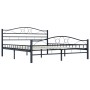 Estructura de cama de acero negra 180x200 cm de vidaXL, Camas y somieres - Ref: Foro24-285290, Precio: 166,27 €, Descuento: %