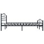 Black steel bed frame 180x200 cm by vidaXL, Beds and slatted bases - Ref: Foro24-285290, Price: 165,52 €, Discount: %