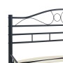 Estructura de cama de acero negra 180x200 cm de vidaXL, Camas y somieres - Ref: Foro24-285290, Precio: 166,27 €, Descuento: %