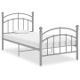 Estructura de cama de metal gris 90x200 cm de vidaXL, Camas y somieres - Ref: Foro24-324969, Precio: 119,26 €, Descuento: %