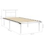 Estructura de cama de metal blanco 90x200 cm de vidaXL, Camas y somieres - Ref: Foro24-324821, Precio: 67,35 €, Descuento: %