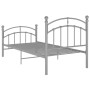 Estructura de cama de metal gris 90x200 cm de vidaXL, Camas y somieres - Ref: Foro24-324969, Precio: 119,26 €, Descuento: %