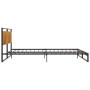 Estructura de cama de metal 160x200 cm de vidaXL, Camas y somieres - Ref: Foro24-324866, Precio: 166,99 €, Descuento: %