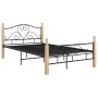 Estructura de cama de metal negro 120x200 cm de vidaXL, Camas y somieres - Ref: Foro24-324941, Precio: 112,25 €, Descuento: %