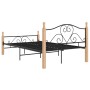 Black metal bed frame 120x200 cm by vidaXL, Beds and slatted bases - Ref: Foro24-324941, Price: 112,99 €, Discount: %