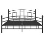 Estructura de cama de metal negra 140x200 cm de vidaXL, Camas y somieres - Ref: Foro24-324976, Precio: 128,08 €, Descuento: %