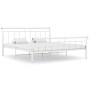 Estructura de cama de metal blanca 160x200 cm de vidaXL, Camas y somieres - Ref: Foro24-325043, Precio: 121,47 €, Descuento: %