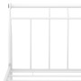 Estructura de cama de metal blanca 160x200 cm de vidaXL, Camas y somieres - Ref: Foro24-325043, Precio: 121,47 €, Descuento: %