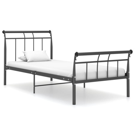 Schwarzer Metallbettrahmen 100x200 cm von vidaXL, Betten und Lattenroste - Ref: Foro24-325033, Preis: 98,99 €, Rabatt: %