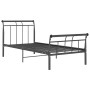 Schwarzer Metallbettrahmen 100x200 cm von vidaXL, Betten und Lattenroste - Ref: Foro24-325033, Preis: 98,99 €, Rabatt: %