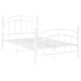 Estructura de cama de metal blanco 120x200 cm de vidaXL, Camas y somieres - Ref: Foro24-324974, Precio: 117,41 €, Descuento: %