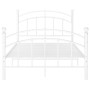 Estructura de cama de metal blanco 120x200 cm de vidaXL, Camas y somieres - Ref: Foro24-324974, Precio: 117,41 €, Descuento: %