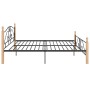 Estructura de cama de metal 200x200 cm de vidaXL, Camas y somieres - Ref: Foro24-324945, Precio: 155,70 €, Descuento: %