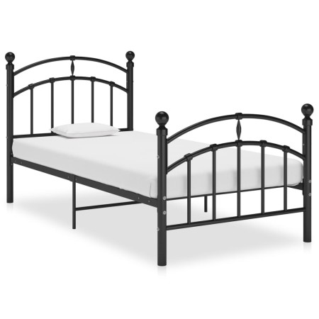 Metal bed frame 90x200 cm by vidaXL, Beds and slatted bases - Ref: Foro24-324967, Price: 128,49 €, Discount: %