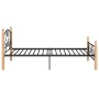 Black metal bed frame 90x200 cm by vidaXL, Beds and slatted bases - Ref: Foro24-324939, Price: 91,62 €, Discount: %