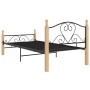 Black metal bed frame 90x200 cm by vidaXL, Beds and slatted bases - Ref: Foro24-324939, Price: 91,62 €, Discount: %