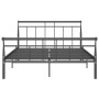 Estructura de cama de metal negro 140x200 cm de vidaXL, Camas y somieres - Ref: Foro24-325039, Precio: 113,29 €, Descuento: %