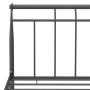 Estructura de cama de metal negro 140x200 cm de vidaXL, Camas y somieres - Ref: Foro24-325039, Precio: 113,29 €, Descuento: %